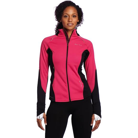 Pearl Izumi Women’s Black Infinity Windblocking Pink Hoody Pullover - Picture 2 of 12